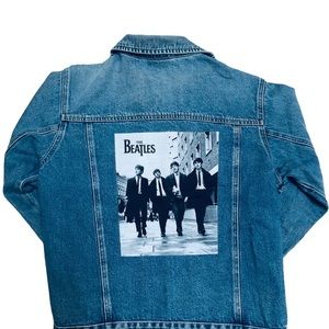Women’s printed Beatles Jean Jacket